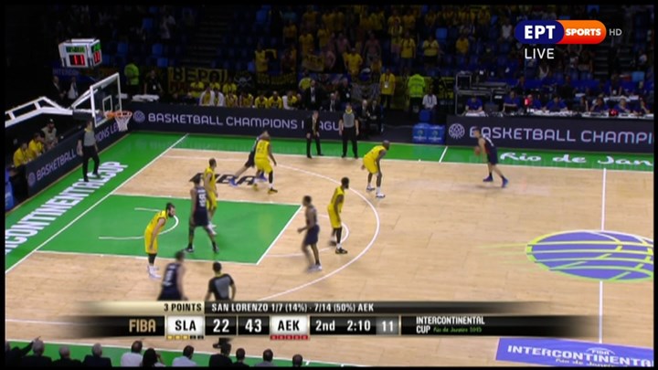 Σαν Λορέντζο – ΑΕΚ 26-45 (ΗΜ.)