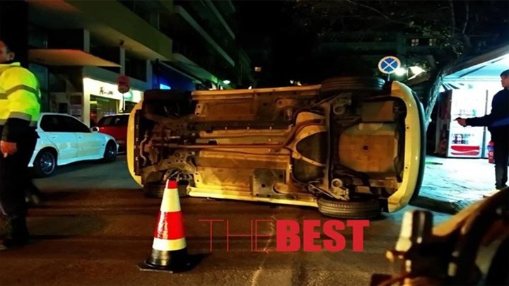 Ανατροπή αυτοκινήτου στην Πάτρα – Μία τραυματίας