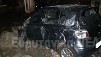 Κατέρρευσε τοιχίο και τραυμάτισε νεαρό ζευγάρι στο Καρπενήσι – ΦΩΤΟ – ΒΙΝΤΕΟ