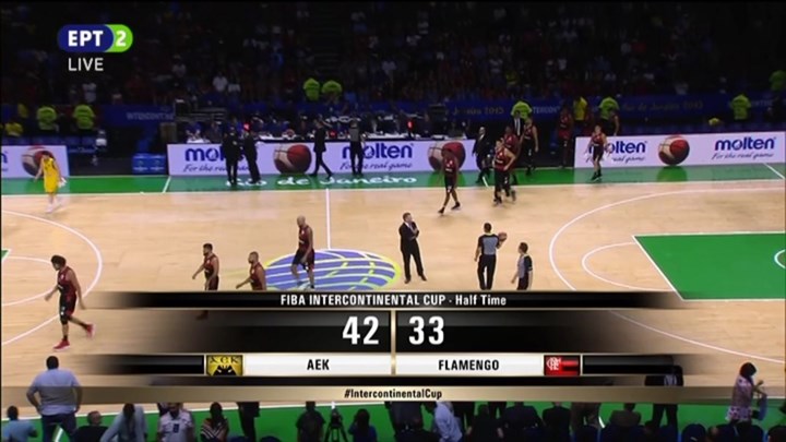 ΑΕΚ – Φλαμένγκο 42-33 (Ημ.)