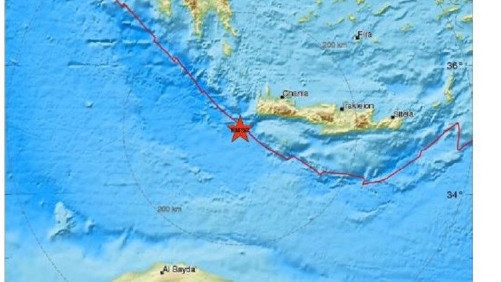 Σεισμός 4,5 Ρίχτερ στην Κρήτη
