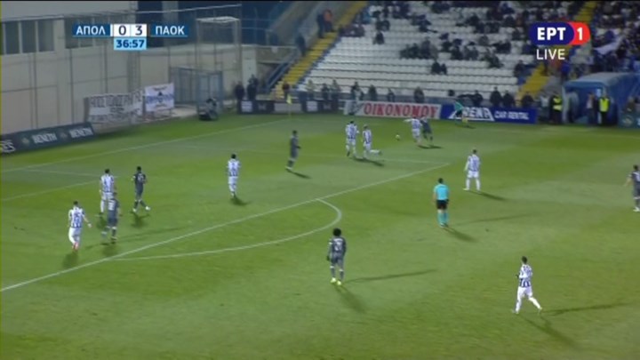 Απόλλων – ΠΑΟΚ 0-3 (33′)