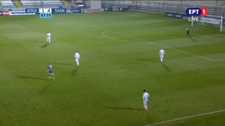 Απόλλων – ΠΑΟΚ 1-4 (78′)