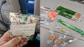 Συνέβη και αυτό – Έκανε δώρο ωτασπίδες στους επιβάτες της πτήσης για να μην ενοχληθούν από το κλάμα του μωρού της – ΦΩΤΟ