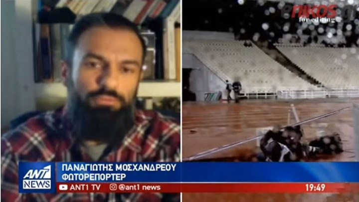 Τι δηλώνει ο φωτορεπόρτερ που “πλακώθηκε” από διαφημιστική πινακίδα στο ΟΑΚΑ – ΒΙΝΤΕΟ