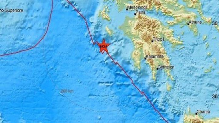 Σεισμός 3,7 Ρίχτερ ανοικτά της Ζακύνθου