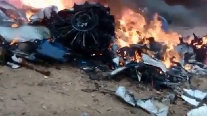 Βίντεο από το σημείο της συντριβής του αεροσκάφους στην Κολομβία