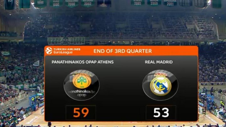 Παναθηναϊκός – Ρεάλ 59-53 (30′)