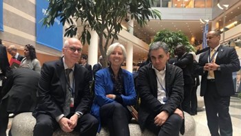 Λαγκάρντ: Με τον Τσακαλώτο συζητήσαμε για τα πρωτογενή πλεονάσματα και την ελληνική κινηματογραφική βιομηχανία