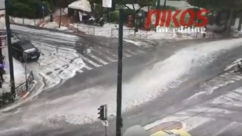 «Λευκό» τοπίο η Λεωφόρος Συγγρού – ΒΙΝΤΕΟ αναγνώστη