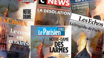 Τα πρωτοσέλιδα του γαλλικού Τύπου για την Παναγία των Παρισίων: “Η καρδιά μας στις στάχτες” – ΦΩΤΟ