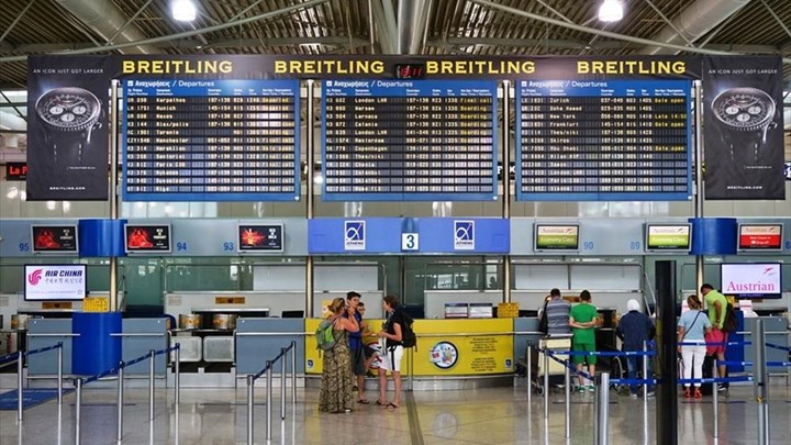 Αύξηση στις διεθνείς αεροπορικές αφίξεις το πρώτο τρίμηνο