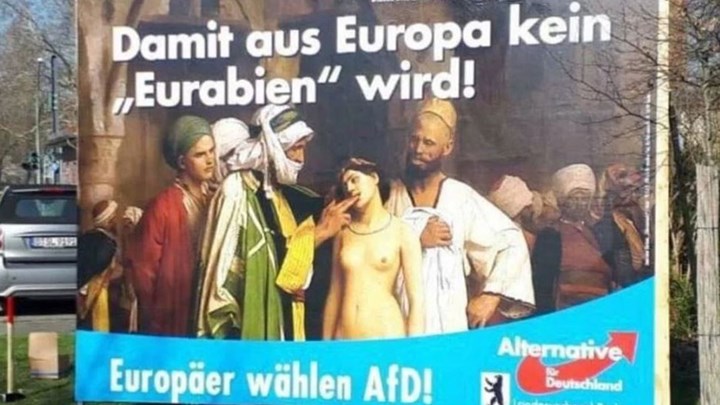 Αντιδράσεις προκαλεί στην Γερμανία η προεκλογική αφίσα της ακροδεξιάς AfD