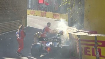 Formula 1: Τρομακτικό ατύχημα του Κουμπίτσα στο Μπακού – BINTEO