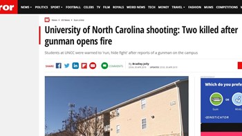 Mirror: Δύο νεκροί από τους πυροβολισμούς στη Βόρεια Καρολίνα – ΤΩΡΑ