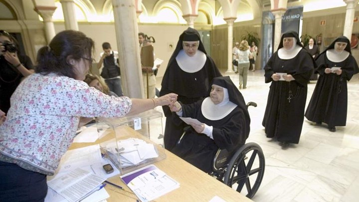 Καλόγρια νόθευε ψηφοδέλτια στις ισπανικές εκλογές
