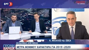 Μίχαλος: Θετικά τα μέτρα αλλά χρειάζεται στρατηγικό σχέδιο – ΒΙΝΤΕΟ