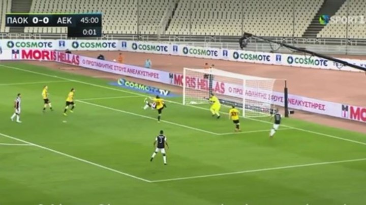 Το γκολ του Άκπομ που έδωσε το προβάδισμα στον ΠΑΟΚ – ΒΙΝΤΕΟ