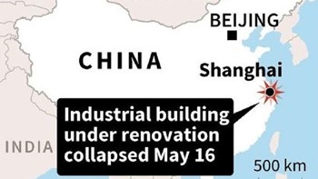 Τουλάχιστον δέκα εγκλωβισμένοι σε κτίριο που κατέρρευσε στην Σανγκάη