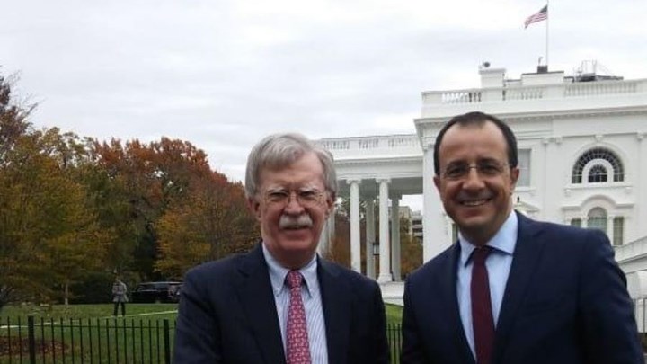 Τηλεφωνική επικοινωνία Χριστοδουλίδη – Μπόλτον για τις τουρκικές προκλήσεις στην κυπριακή ΑΟΖ