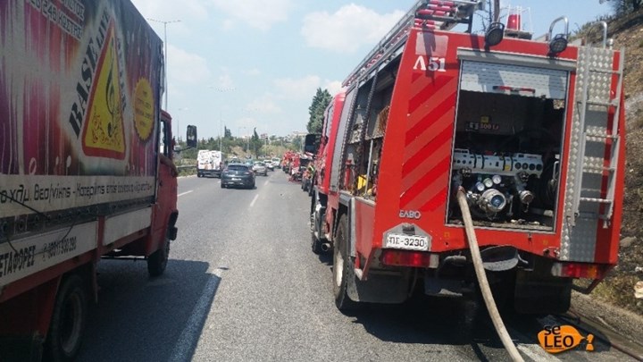 Φωτιά σε εργοτάξιο του Μετρό στη Θεσσαλονίκη