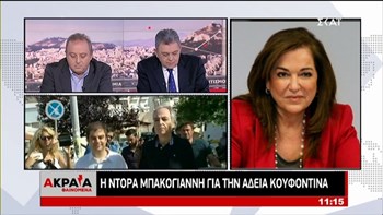 Μπακογιάννη για άδεια Κουφοντίνα: Επί κυβερνήσεως Τσίπρα η Δημοκρατία και εκβιάζεται και τρομοκρατείται – ΒΙΝΤΕΟ