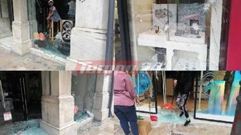 Επίθεση σε καταστήματα στο κέντρο της Πάτρας – ΦΩΤΟ