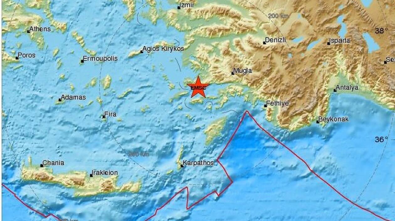 Σεισμός 3,9 Ρίχτερ στην Κω – ΤΩΡΑ