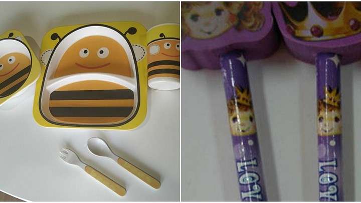 Ανακαλούνται μολύβια µε γόμα και σετ παιδικού σερβιρίσματος