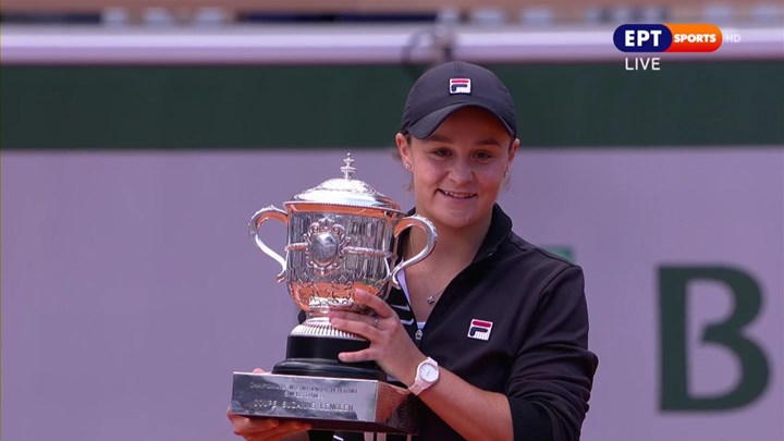 Νέα «βασίλισσα» του Roland Garros η Άσλεϊ Μπάρτι