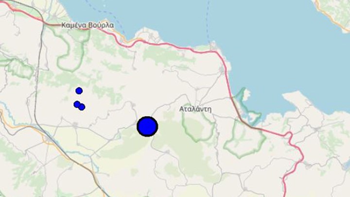 Σεισμός 4,1  Ρίχτερ στην Αταλάντη