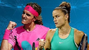 Στα… βαθιά η Σάκκαρη, στα… μέτρα του ο Τσιτσιπάς