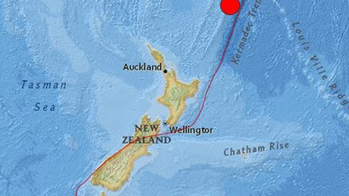 Σεισμός 7,2 Ρίχτερ στις Νήσους Κερμαντέκ της Νέας Ζηλανδίας