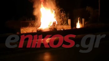 Στις φλόγες φορτηγό στον Ασπρόπυργο – ΒΙΝΤΕΟ αναγνώστη