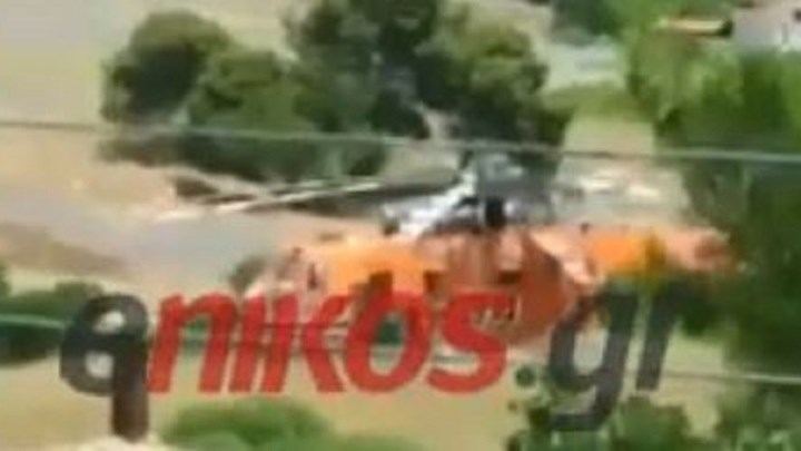 Βίντεο-ντοκουμέντο – Βλάβη σε ελικόπτερο που συμμετείχε στην κατάσβεση της φωτιάς στο Λαγονήσι