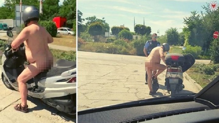 Τον έπιασε η ζέστη – Βγήκε ολόγυμνος στον δρόμο – ΦΩΤΟ