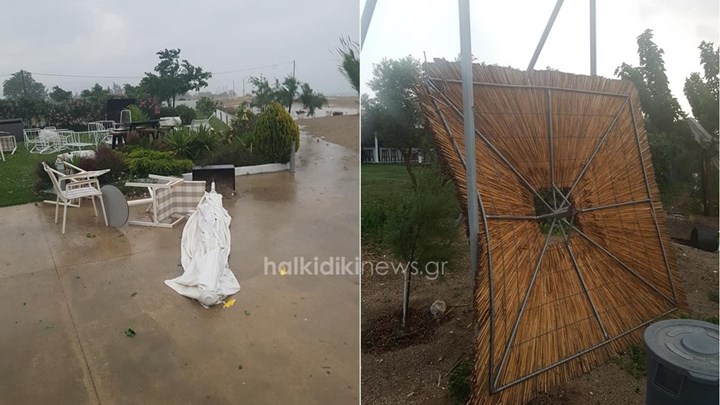 Προβλήματα από την κακοκαιρία σε Κεντρική Μακεδονία και Ροδόπη – Χωρίς ρεύμα οικισμοί στη Χαλκιδική