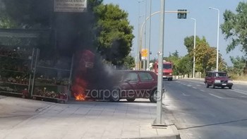 “Λαμπάδιασε” αυτοκίνητο στα Χανιά – ΒΙΝΤΕΟ