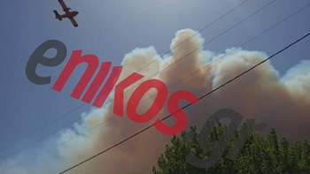 «Μαύρισε» ο ουρανός στην Εύβοια από τη μεγάλη φωτιά – ΦΩΤΟ αναγνώστη