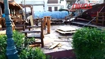 Βομβαρδισμένο τοπίο beach bar στη Χαλκιδική – ΒΙΝΤΕΟ αναγνώστη