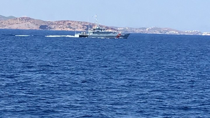 Τουρκικό αρματαγωγό στο στενό του Καφηρέα