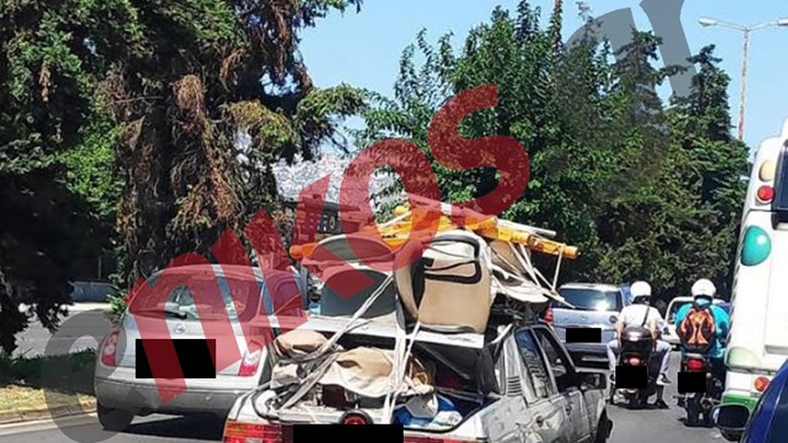 Φόρτωσε όλη την… προίκα του και βγήκε στη Λεωφόρο Μεσογείων – ΦΩΤΟ αναγνώστη