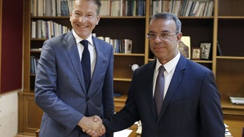 Τον Ντάισελμπλουμ υποδέχτηκε ο Σταϊκούρας – ΦΩΤΟ