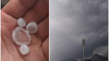 Θα μας τρελάνει ο καιρός: Ισχυρή βροχόπτωση και χαλάζι σε μέγεθος φουντουκιού στην Ξάνθη