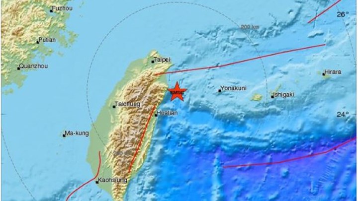 Σεισμός 6 Ρίχτερ στην Ταϊβάν