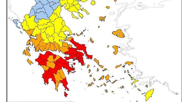 Συναγερμός για εκδήλωση πυρκαγιών και σήμερα – Σε ποιες περιοχές είναι υψηλός ο κίνδυνος – ΦΩΤΟ