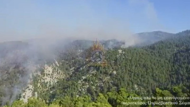 Εικόνες από ψηλά της πυρκαγιάς στην Εύβοια – Τι κατέγραψε το drone της Πυροσβεστικής – ΒΙΝΤΕΟ