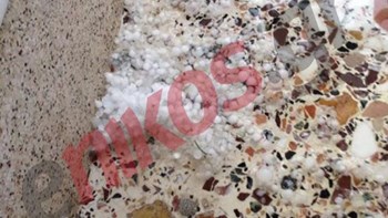 Ισχυρή χαλαζόπτωση στην Καβάλα – ΦΩΤΟ αναγνώστη