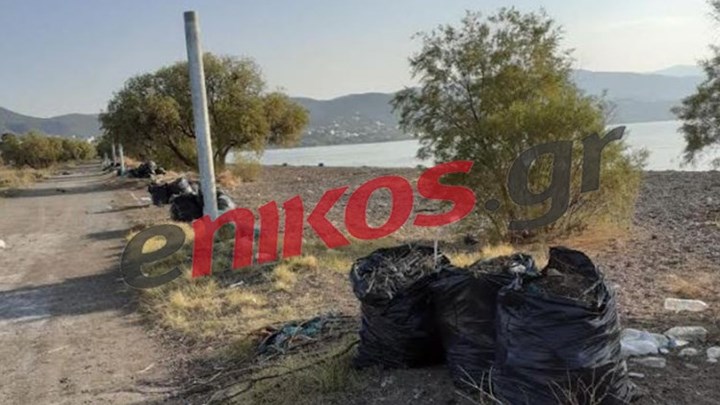Μέσα στα σκουπίδια παραλία στη Νέα Αγχίαλο – ΦΩΤΟ αναγνώστη