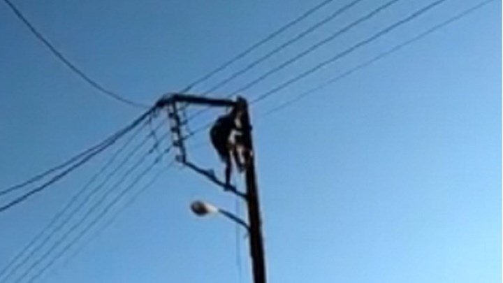 Άνδρας στην Κρήτη έκανε… κόλπα με την μπάλα πάνω σε στύλο της ΔΕΗ – ΒΙΝΤΕΟ